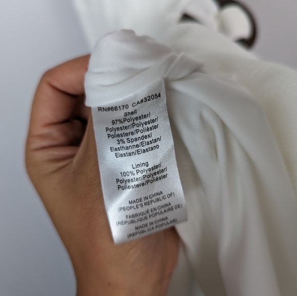 Anthropologie HUTCH S White Waffle Knit Wrap Midi Dress Belted Elegant Classic - Picture 10 of 10